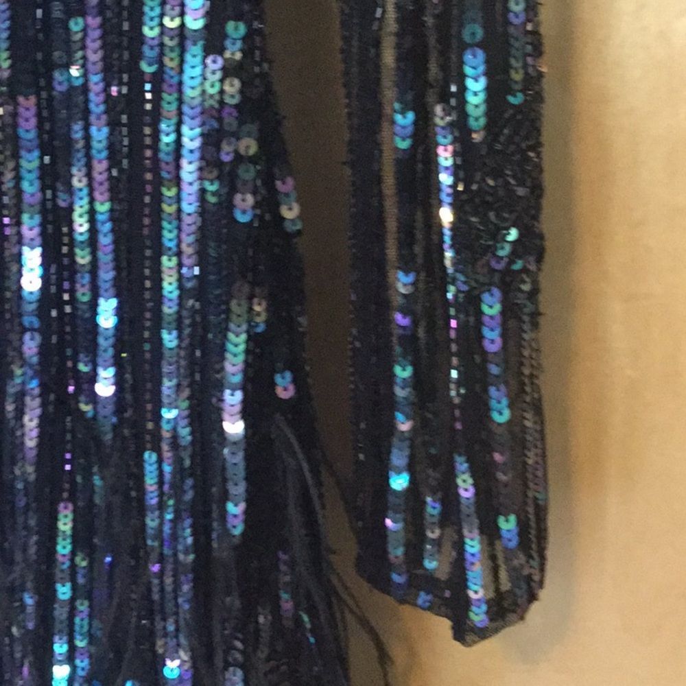 PARKER BLACK Bailey Embellished Mesh Dress - Picture 12 of 15